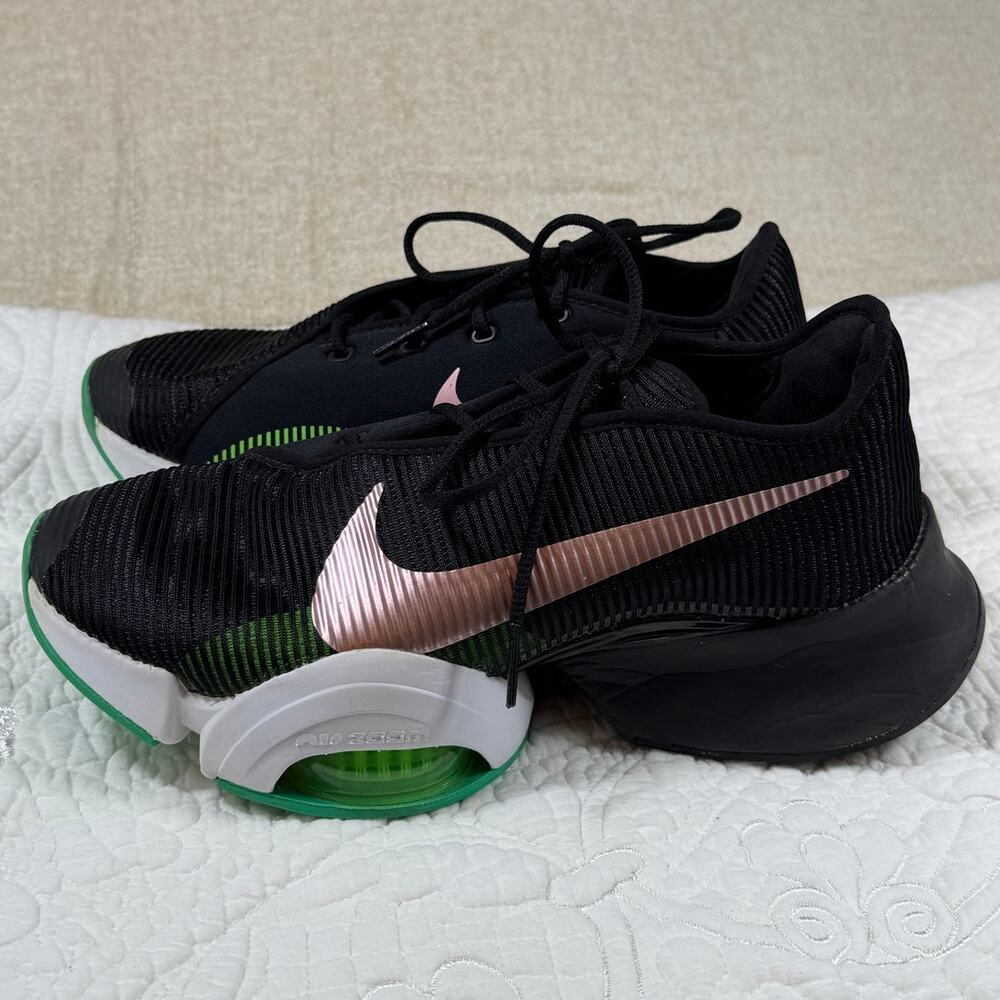Nike Air Zoom SuperRep Women 8 Black Pink Athletic Running Training Sneakers - Picture 8 of 10